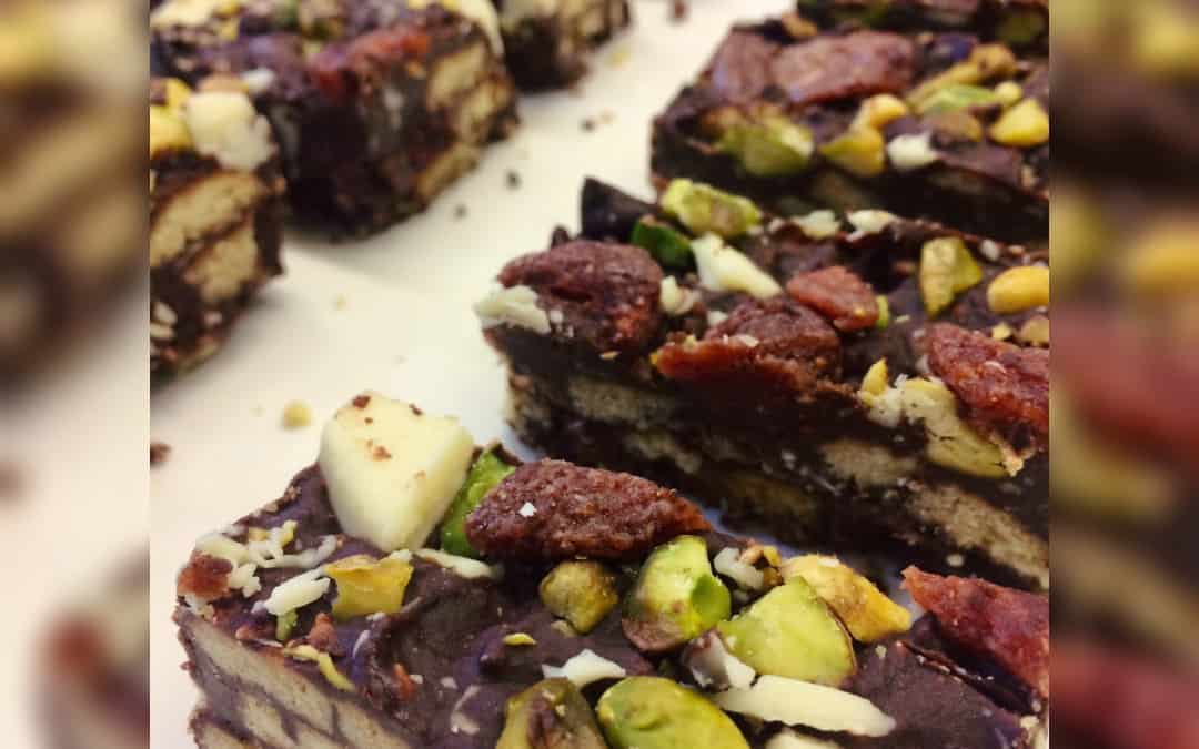 Rocky road with a festive touch