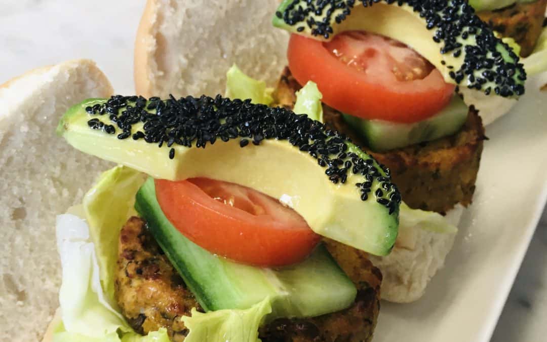 Red Lentil and Sweet Potato Burgers